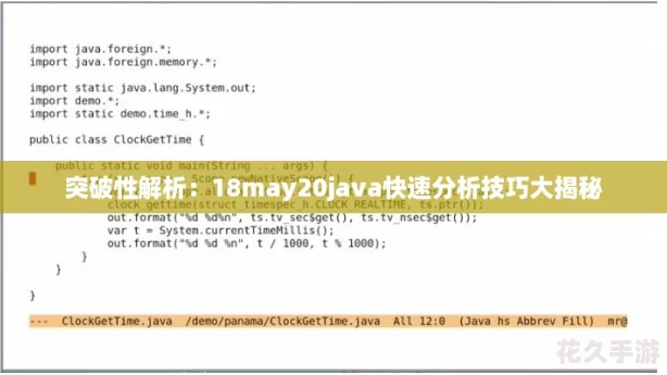 突破性解析：18may20java快速分析技巧大揭秘